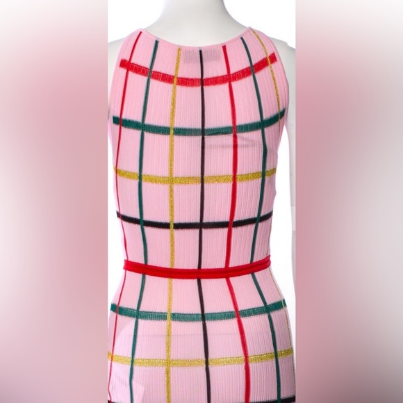 Missoni Pink Plaid Midi Dress XS - Picture 2 of 4